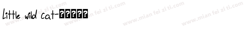 Little wild cat字体转换